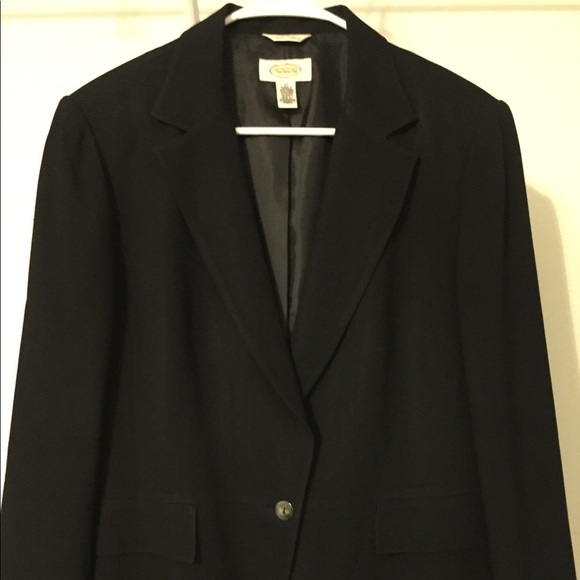 talbots black blazer